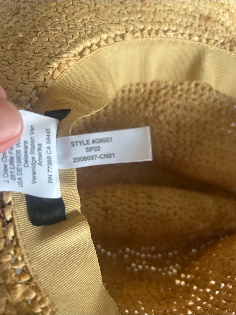 Jcrew womens wide brim packable hat